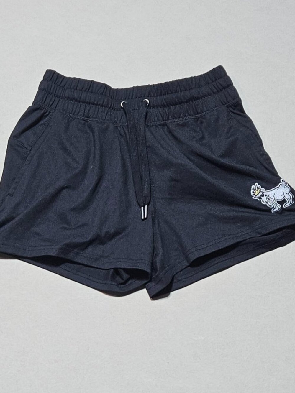 GOAT USA Black Drawstring Shorts Small Athletic Gym Running Shorts